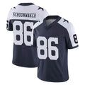 D.Cowboys #86 Luke Schoonmaker Player Navy-White Limited Alternate Vapor Untouchable Home Game Gdoa Stitched Jerseys