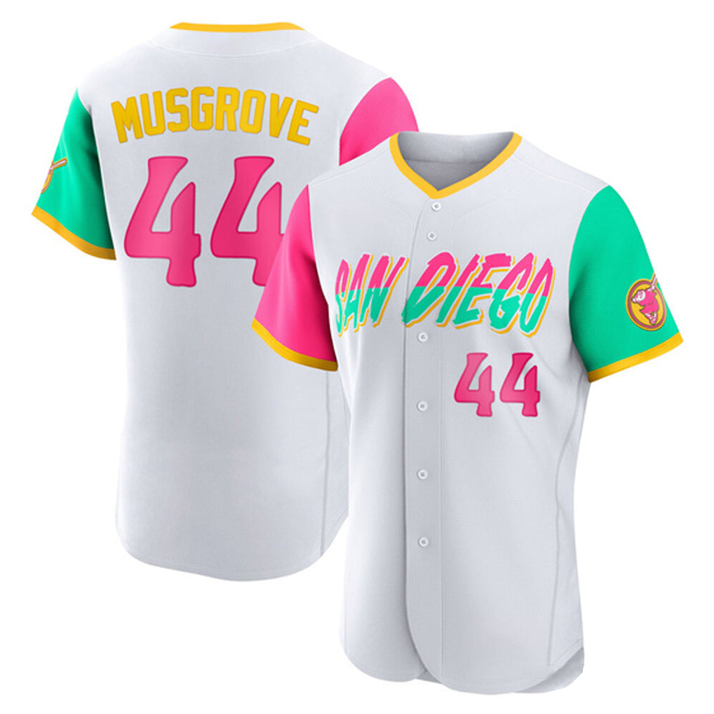 S.Diego Padres #44 Joe Musgrove Player White City Connect Home Limited Elite Fdoa Stitched Jerseys