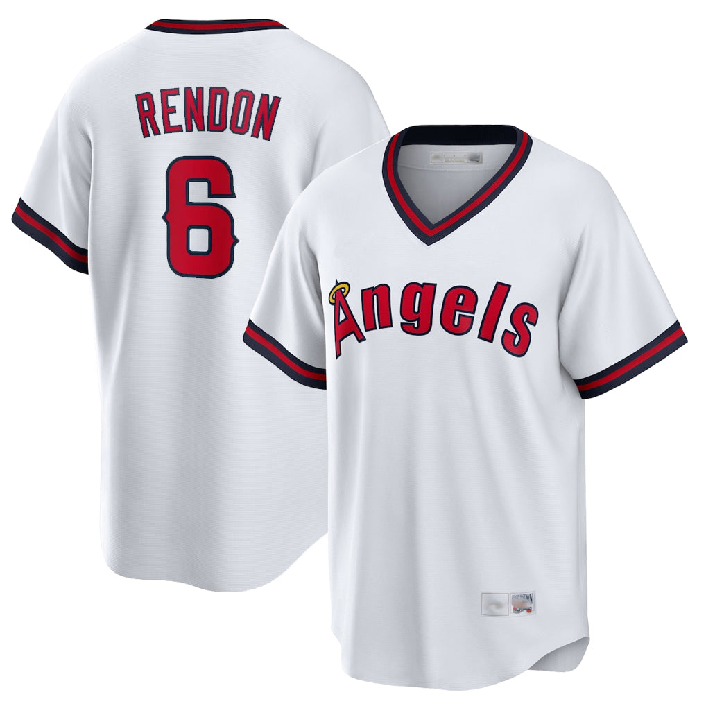 LA.Angels #6 Anthony Rendon Player White T-shirt Home Game Fdoa Stitched Jerseys