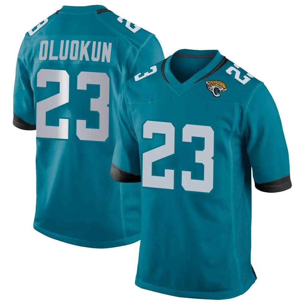 J.Jaguars #23 Foyesade Oluokun Player Teal Home Game Gdoa Stitched Jerseys
