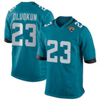 J.Jaguars #23 Foyesade Oluokun Player Teal Home Game Gdoa Stitched Jerseys