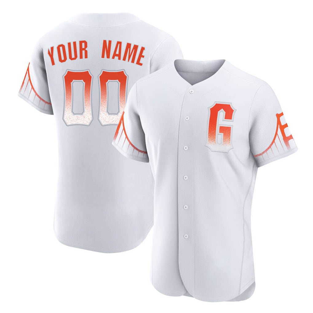 Custom SF.Giants White City Connect Limited Elite Home Game Any Name & Number Gdoa Stitched Jerseys