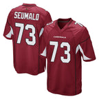 A.Cardinals #73 Isaac Seumalo Player Cardinal Home Game Gdoa Stitched Jerseys