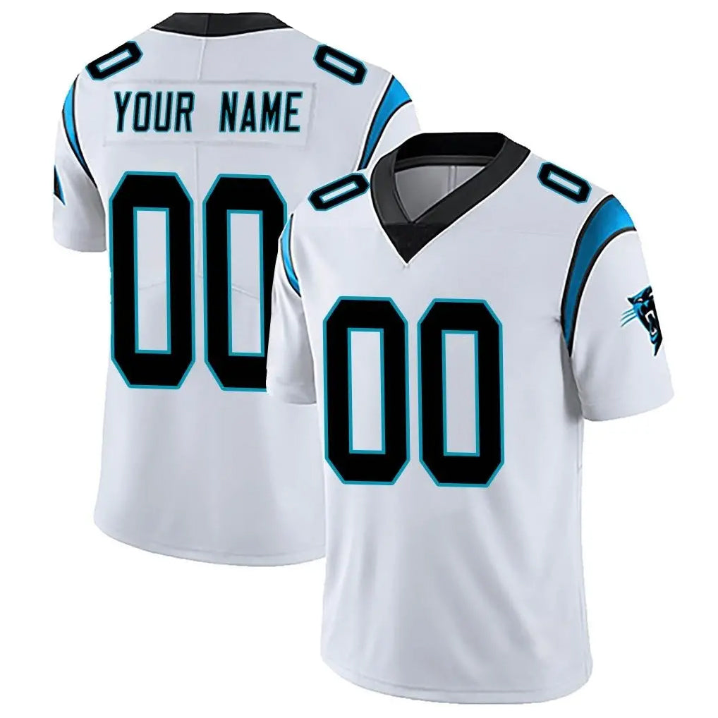 Custom C.Panthers White Vapor Untouchable Limited Game Any Name & Numbers Gdoa Stitched Jerseys