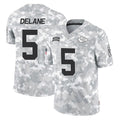 KC.Chiefs #5 Mansoor Delane Player Arctic Camo Salute To Service Limited Game Gdoa Stitched Jerseys