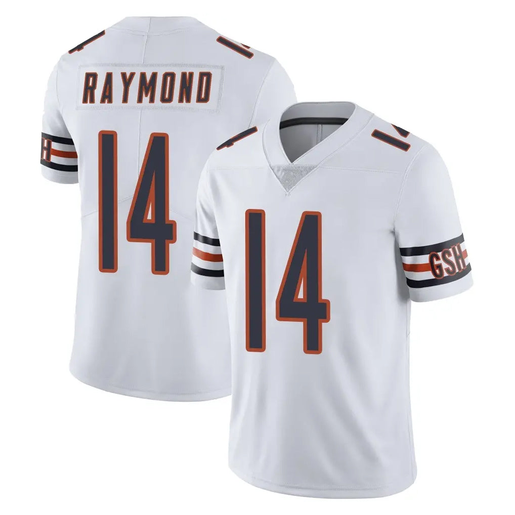 C.Bears #14 Kalif Raymond Player White Vapor Untouchable Limited Home Game Gdoa Stitched Jerseys