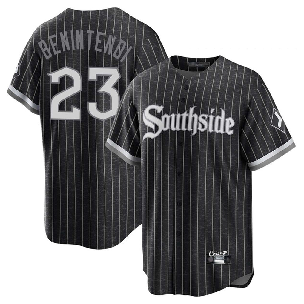 C.White Sox #23 Andrew Benintendi Player Black City Connect Home Game Gdoa Stitched Jerseys