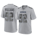 D.Cowboys #92 Quinnen Williams Player Gray Atmosphere Fashion Home Game Gdoa Stitched Jerseys