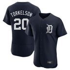 D.Tigers #20 Spencer Torkelson Player Navy Limited Elite Home Gdoa Stitched Jerseys