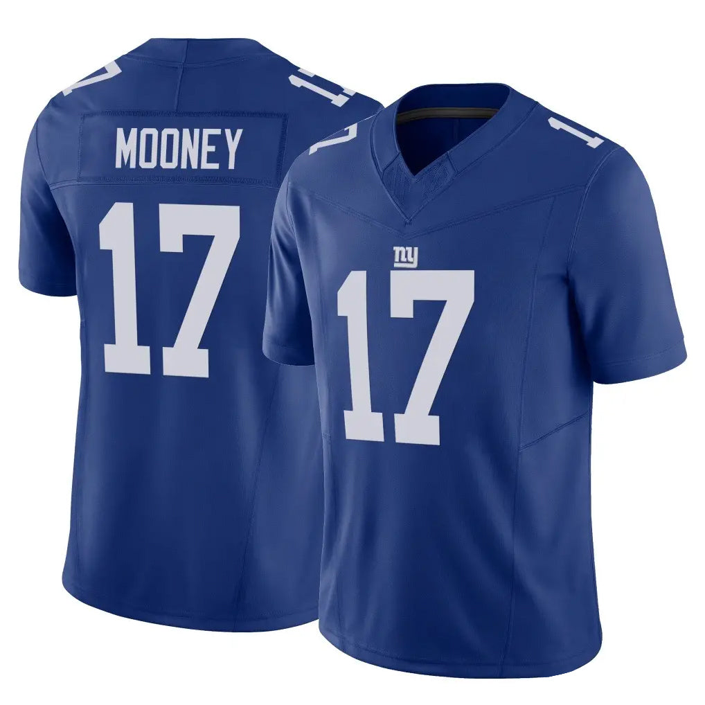 NY.Giants #17 Darnell Mooney Player Royal Limited Vapor F.U.S.E. Home Game Gdoa Stitched Jerseys