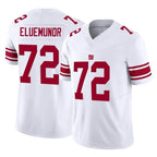 NY.Giants #72 Jermaine Eluemunor Player White Limited Vapor F.U.S.E. Home Game Gdoa Stitched Jerseys