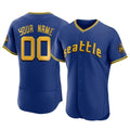 Custom S.Mariners Royal City Connect Limited Elite Home Game Any Name & Number Gdoa Stitched Jerseys