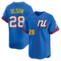 A.Braves #28 Matt Olson Player Royal National League All-Star Edition Game Gdoa Stitched Jerseys