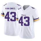 M.Vikings #43 Andrew Van Ginkel Player White Limited Vapor F.U.S.E. Home Game Gdoa Stitched Jerseys