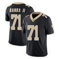 NO.Saints #71 Kelvin Banks Jr. Player Black Limited Vapor Untouchable Home Game Gdoa Stitched Jerseys