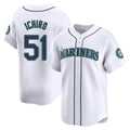 S.Mariners #51 Ichiro Suzuki Player White Home Limited Fdoa Stitched Jerseys