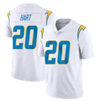 LA.Chargers #20 Cam Hart Player White Limited Vapor Untouchable Home Game Gdoa Stitched Jerseys
