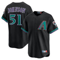 A.Diamondbacks #51 Randy Johnson Player Black Throwback Cooperstown Collection Limited Gdoa Stitched Jerseys