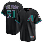 A.Diamondbacks #51 Randy Johnson Player Black Throwback Cooperstown Collection Limited Gdoa Stitched Jerseys