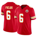 KC.Chiefs #6 Justin Fields Player Red Limited Vapor F.U.S.E. Home Game Stitched Jerseys