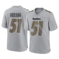 P.Steelers #51 Nick Herbig Player Gray Atmosphere Fashion Home Game Gdoa Stitched Jerseys