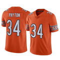 C.Bears #34 Walter Payton Player Orange Alternate Vapor Limited Home Game Gdoa Stitched Jerseys