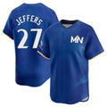 M.Twins #27 Ryan Jeffers Player Royal City Connect Limited Home Fdoa Stitched Jerseys