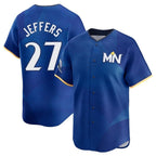 M.Twins #27 Ryan Jeffers Player Royal City Connect Limited Home Fdoa Stitched Jerseys