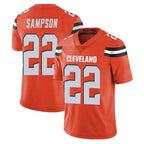 C.Browns #22 Dylan Sampson Player Orange Alternate Vapor Untouchable Limited Home Game Gdoa Stitched Jerseys