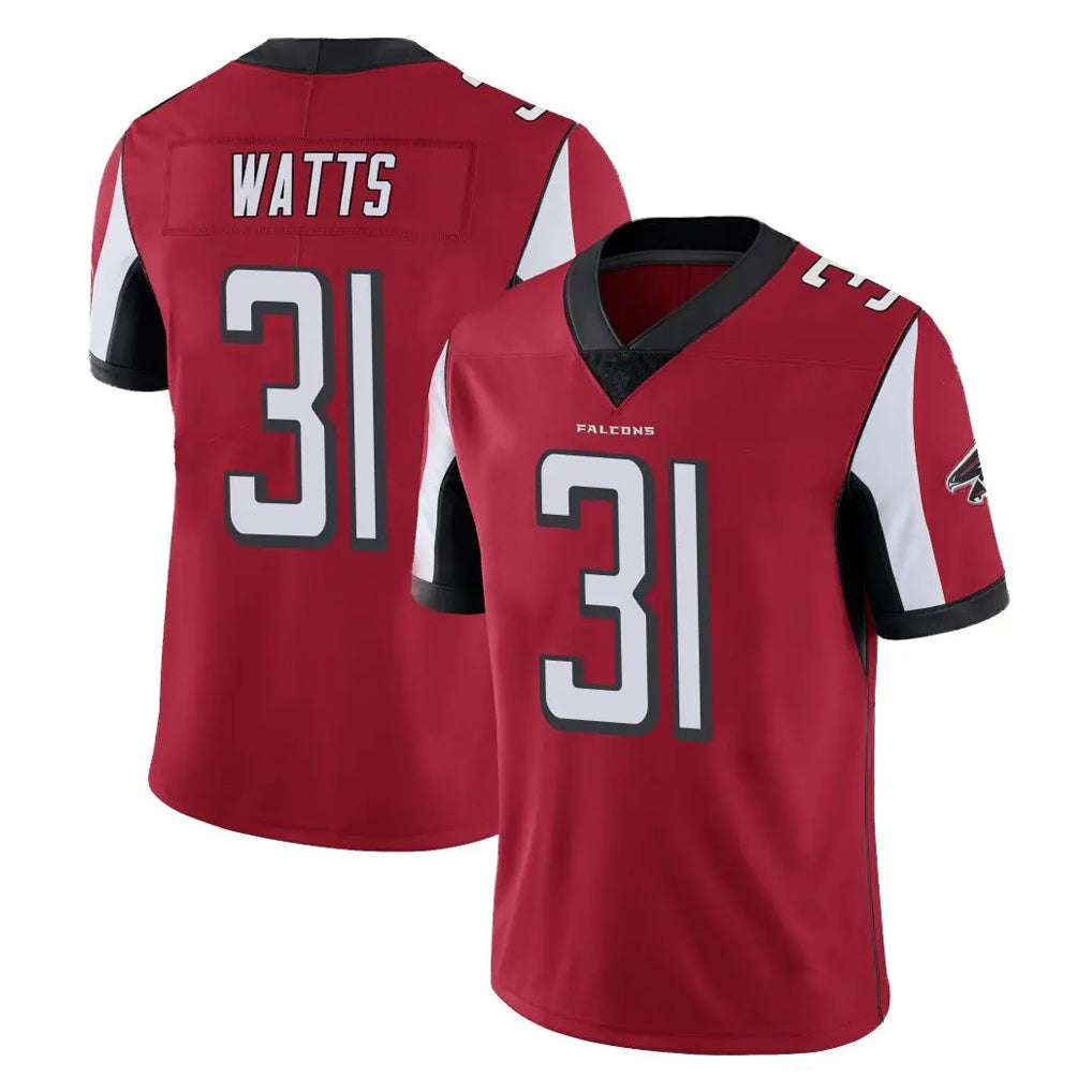 A.Falcons #31 Xavier Watts Player Red Color Vapor Untouchable Limited Home Game Gdoa Stitched Jerseys