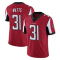 A.Falcons #31 Xavier Watts Player Red Color Vapor Untouchable Limited Home Game Gdoa Stitched Jerseys
