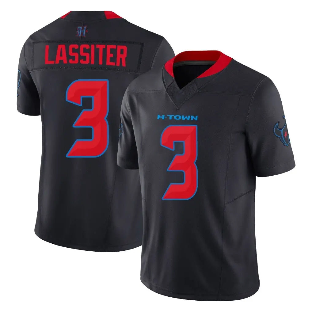 H.Texans #3 Kamari Lassiter Player Navy Limited 2nd Alternate Vapor F.U.S.E. Home Game Gdoa Stitched Jerseys