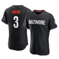 B.Orioles #3 Taylor Ward Player Black City Connect Limited Elite Home Game Gdoa Stitched Jerseys