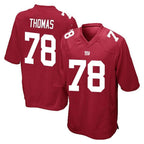 NY.Giants #78 Andrew Thomas Player Red Home Game Gdoa Stitched Jerseys