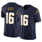 LA.Chargers #16 J.K. Scott Player Navy Limited Vapor F.U.S.E. Home Game Gdoa Stitched Jerseys