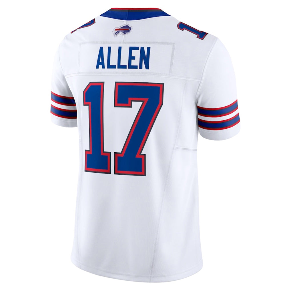 B.Bills #17 Josh Allen Player White Vapor F.U.S.E. Limited Gdoa Stitched Jerseys