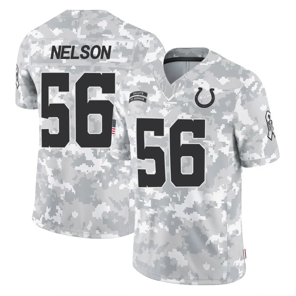 IN.Colts #56 Quenton Nelson Player Arctic Camo Salute To Service Limited Game Gdoa Stitched Jerseys