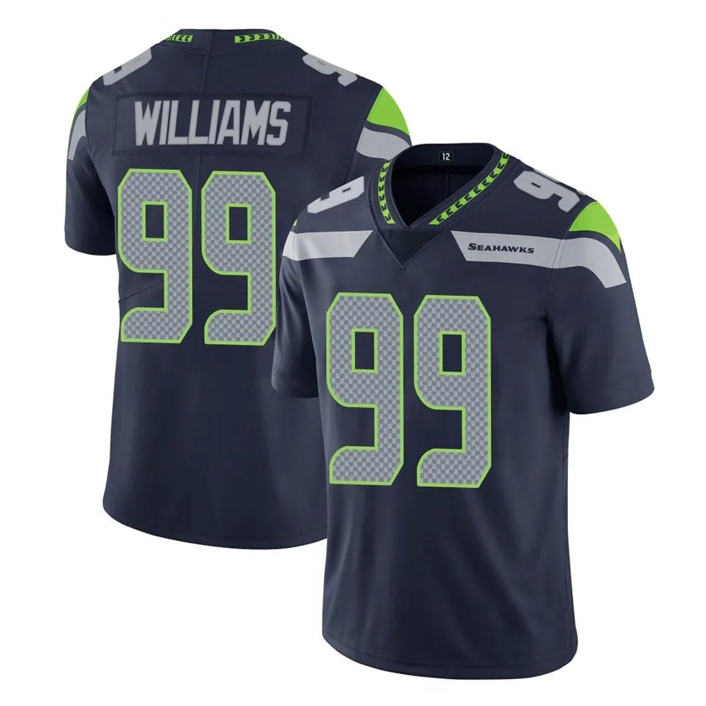S.Seahawks #99 Leonard Williams Player Navy Limited Vapor Untouchable Home Game Gdoa Stitched Jerseys