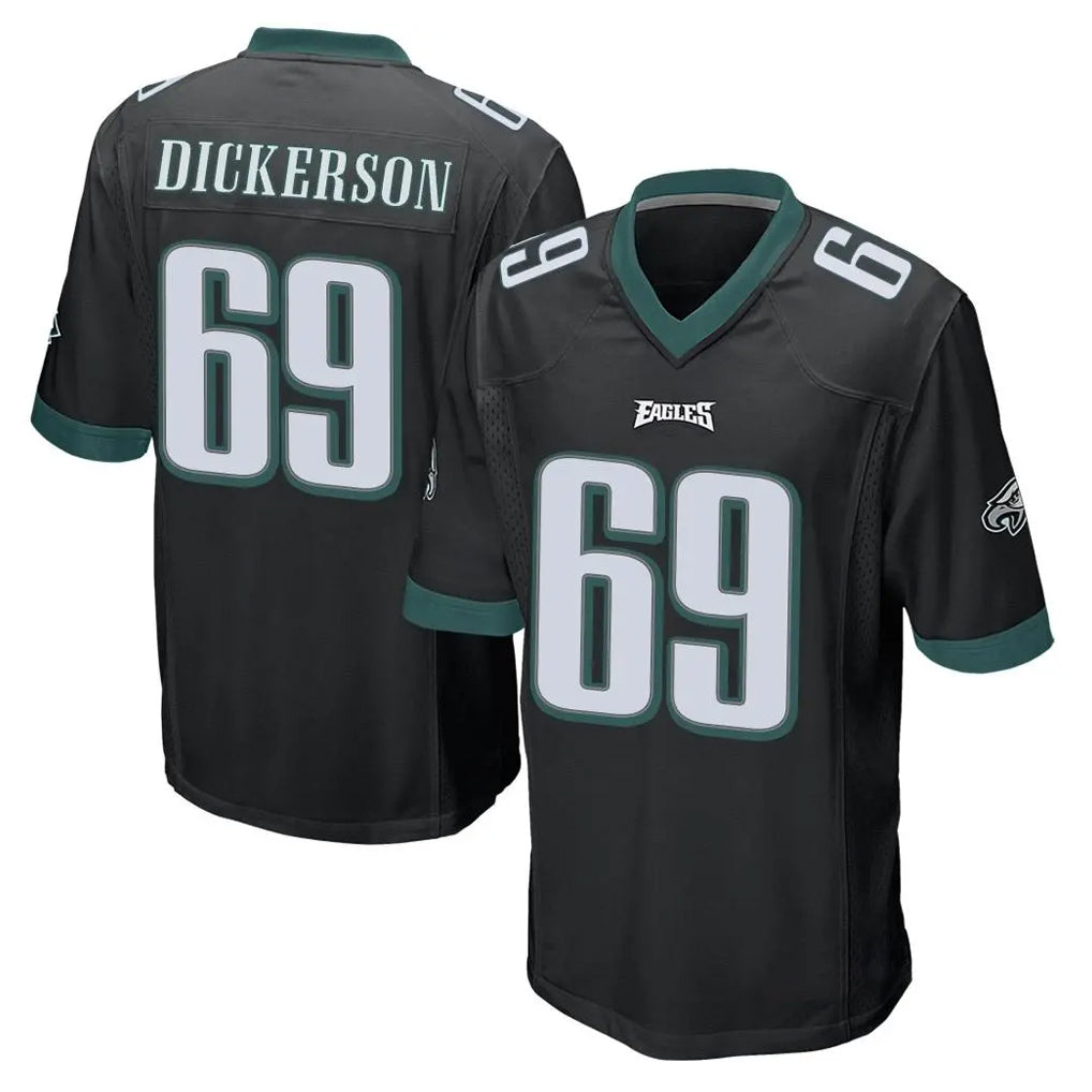 P.Eagles #69 Landon Dickerson Player Black Home Game Gdoa Stitched Jerseys