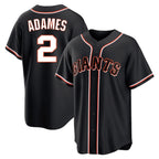 SF.Giants #2 Willy Adames Player Black Fashion Out Home Limited Fdoa Stitched Jerseys