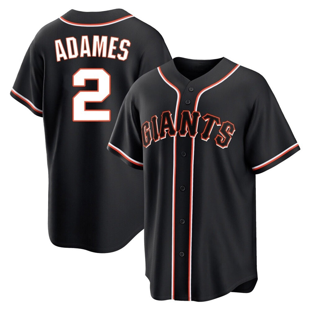 SF.Giants #2 Willy Adames Player Black Fashion Out Home Limited Fdoa Stitched Jerseys