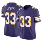M.Vikings #33 Aaron Jones Sr. Player Purple Limited Classic Vapor F.U.S.E. Home Game Gdoa Stitched Jerseys
