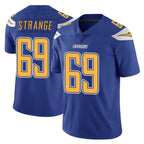 LA.Chargers #69 Cole Strange Player Royal Limited Color Rush Vapor Untouchable Home Game Stitched Jerseys