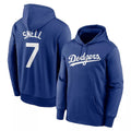 LA.Dodgers #7 Blake Snell Player Blue Limited Hoodie Fdoa Stitched Jerseys