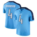 T.Titans #4 Wan'Dale Robinson Player Light Blue Limited Color Rush Home Game Gdoa Stitched Jerseys