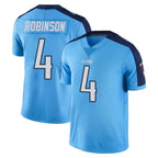 T.Titans #4 Wan'Dale Robinson Player Light Blue Limited Color Rush Home Game Gdoa Stitched Jerseys