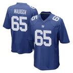 NY.Giants #65 Francis Mauigoa Player Royal Home Game Gdoa Stitched Jerseys