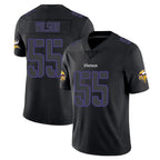 M.Vikings #55 Eric Wilson Player Black Impact LImited Home Game Gdoa Stitched Jerseys