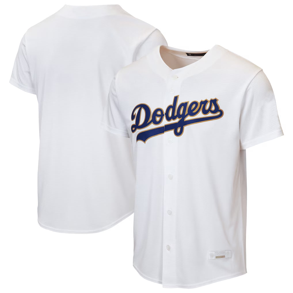 LA.Dodgers ## Dodgers Blank Player Gold White 2026 Collection Stadium Game Fdoa Stitched Jerseys