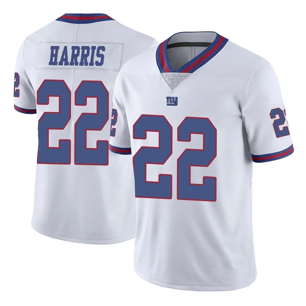 NY.Giants #22 Najee Harris Player White Color Rush Home Game Gdoa Stitched Jerseys